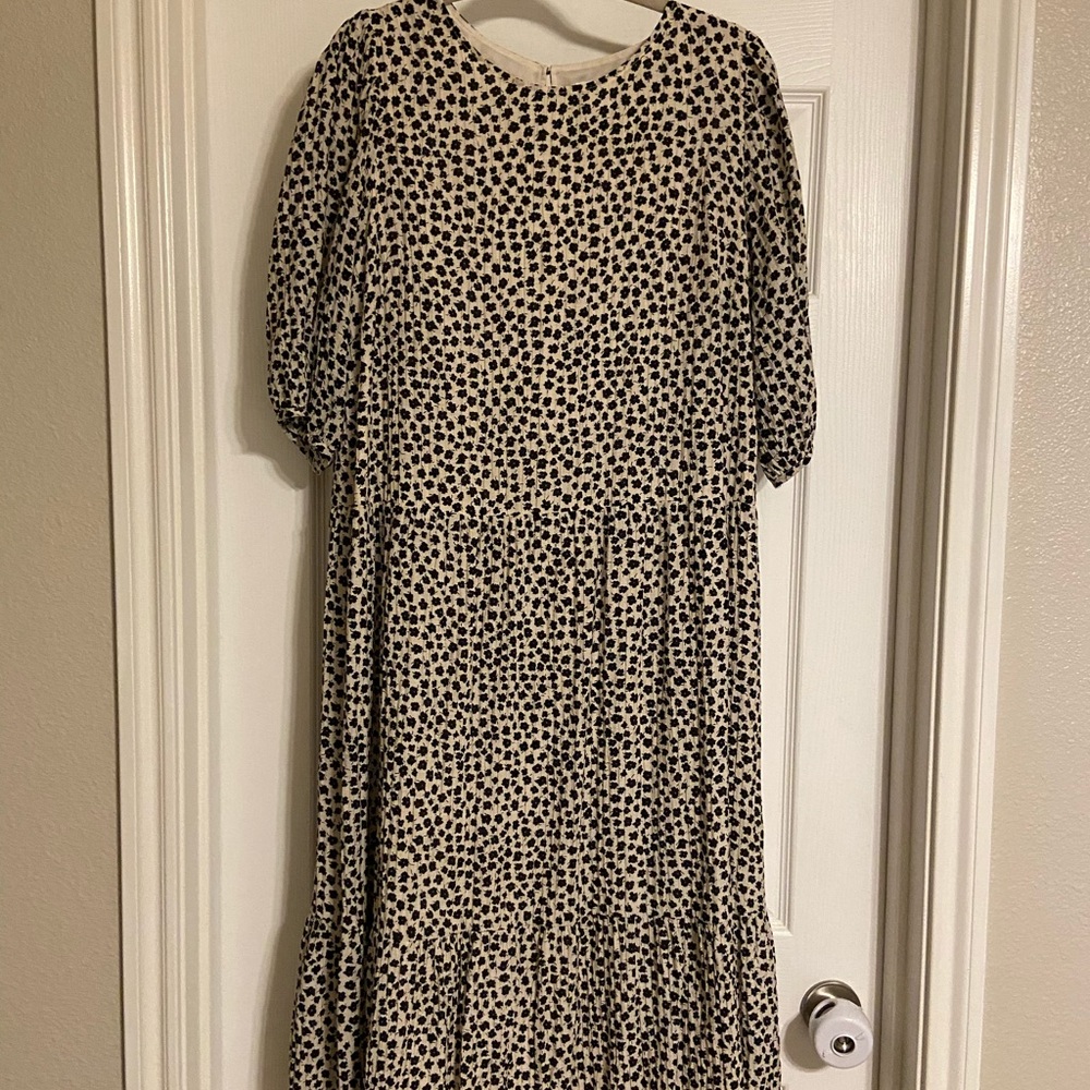 H&M Tiered Midi Dress (lined)
